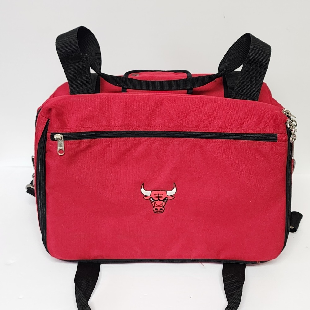 Chicago Bulls Lands End  Travel Cooler Carry Lunchbox Beverages Sport Vintage